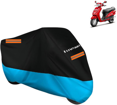 Horseyaart Waterproof Two Wheeler Cover for Hero(Duet VX 110CC BS6, Blue)