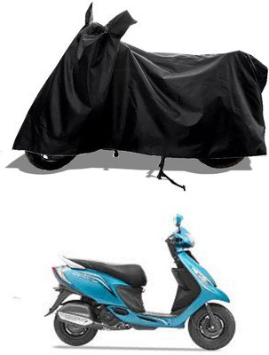 GROFATIK Two Wheeler Cover for TVS(Zest 110 BS6, Black)