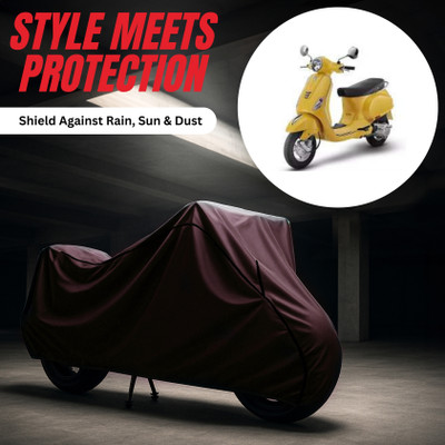 V VINTON Two Wheeler Cover for Piaggio(Vespa LX, Multicolor)
