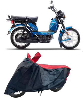 BJT Waterproof Two Wheeler Cover for TVS(XL 100 Heavy Duty BS6, Red)