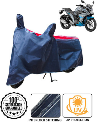AutoRetail Waterproof Two Wheeler Cover for Yamaha(Fazer 25, Blue, Red)