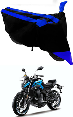 Mdstar Waterproof Two Wheeler Cover for CFMoto(400NK, Blue, Black)