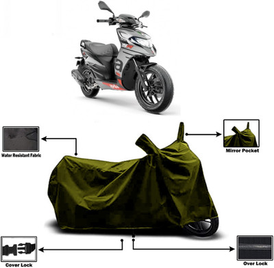 Amexride Two Wheeler Cover for Aprilia(SR 125, Green)