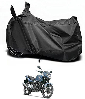 Auto Hub Waterproof Two Wheeler Cover for Suzuki(GS 150R, Black)