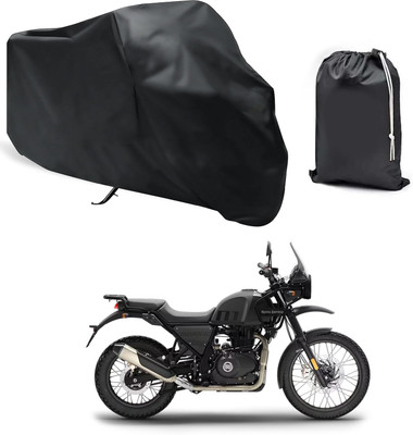 GOSHIV-car and bike accessories Waterproof Two Wheeler Cover for Royal Enfield(Himalayan, Black)