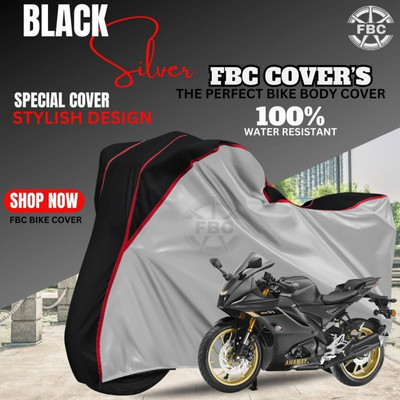 FBC Waterproof Two Wheeler Cover for Yamaha(R15, Silver, Multicolor)