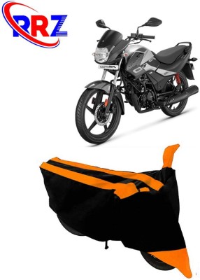 RRZ Waterproof Two Wheeler Cover for Hero(Passion Pro i3S, Black, Orange)