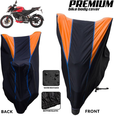 MADAFIYA Two Wheeler Cover for Bajaj(Pulsar 180NS, Black, Orange, Blue)