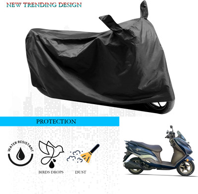 ANTHUB Waterproof Two Wheeler Cover for Suzuki(Burgman Street 125, Black)