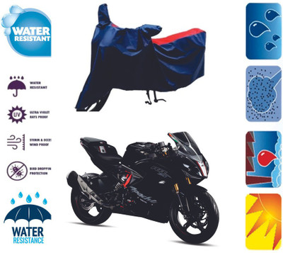RTS COLLECTIONS Two Wheeler Cover for TVS(Apache RR 310, Red, Blue)