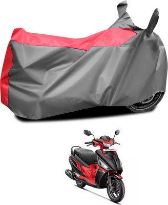 PAGORA Waterproof Two Wheeler Cover for Hero(Motocorp Maestro Electric, Grey, Red)
