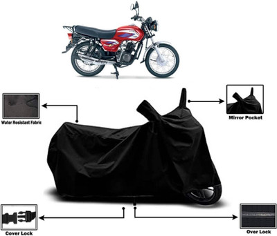 KEDIT Two Wheeler Cover for TVS(Max, Black)