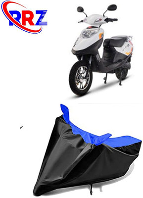 RRZ Waterproof Two Wheeler Cover for Hero(Electric, Black, Blue)