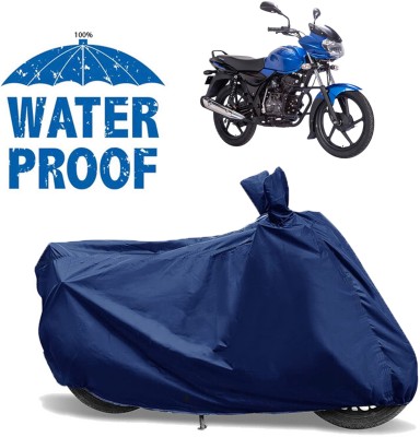 AUTOCAD Waterproof Two Wheeler Cover for Bajaj(Discover 100 DTS-i, Blue)