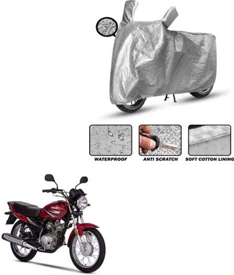 FKOK Waterproof Two Wheeler Cover for Honda(CD Dawn, Silver)