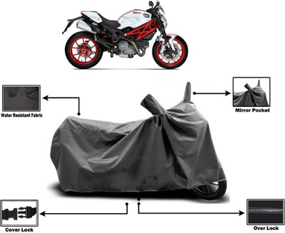 Amexride Two Wheeler Cover for Ducati(Monster 796 S2R, Grey)