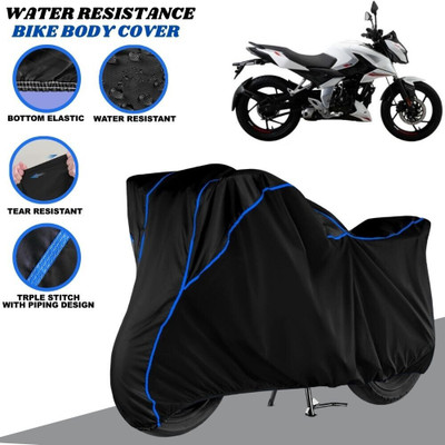 SRP PRODUCT Waterproof Two Wheeler Cover for Bajaj(Pulsar AS 150, Black, Blue)