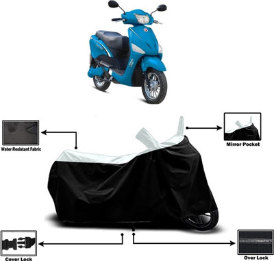 Amexride Two Wheeler Cover for Hero Electric(Electric Optima BS6, White)