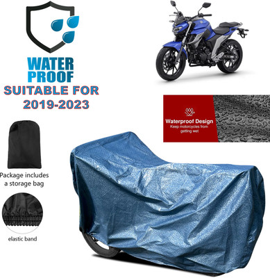 GOSHIV-car and bike accessories Waterproof Two Wheeler Cover for Yamaha(Fazer, Blue)