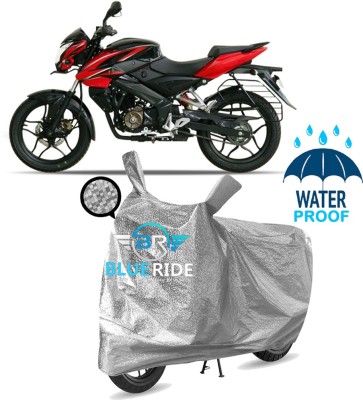 BLUERIDE Two Wheeler Cover for Bajaj(Pulsar NS 160, Silver)