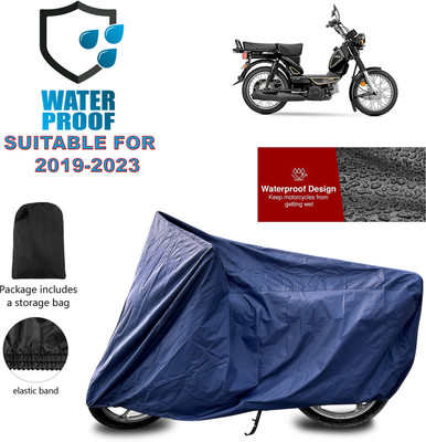 PAGORA Waterproof Two Wheeler Cover for TVS(XL 100 Heavy Duty BS6, Blue)