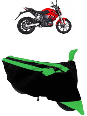 HEMSKAR Two Wheeler Cover for Revolt(RV 400, Black, Green)