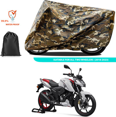 PAGORA Waterproof Two Wheeler Cover for TVS(Apache RTR 160, Yellow)