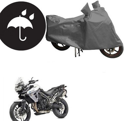 DeepShakshi AUTOMOTIVE Waterproof Two Wheeler Cover for Triumph(Twin, Grey)