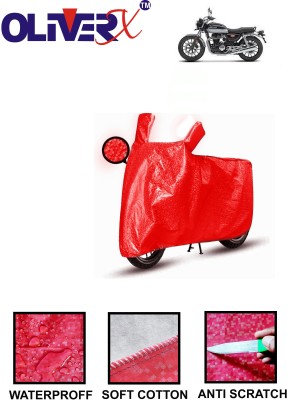 AUTOCAD Waterproof Two Wheeler Cover for Honda(Hness CB350, Red)