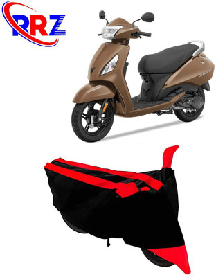 DeepShakshi AUTOMOTIVE Waterproof Two Wheeler Cover for TVS(Jupiter, Black, Red)