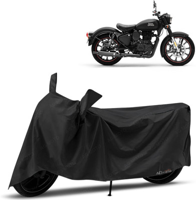 AG MOTO Two Wheeler Cover for TVS(Classic 350, Black)