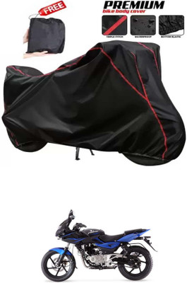 DeepShakshi AUTOMOTIVE Two Wheeler Cover for Bajaj(Pulsar 220F, Black)
