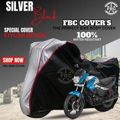 FBC Waterproof Two Wheeler Cover for Hero(Passion Pro, Silver, Multicolor)