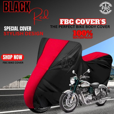 AutoGalaxy Waterproof Two Wheeler Cover for Royal Enfield(Bullet, Black)
