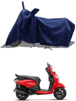 Tritika Waterproof Two Wheeler Cover for Hero(Pleasure Plus, Blue)