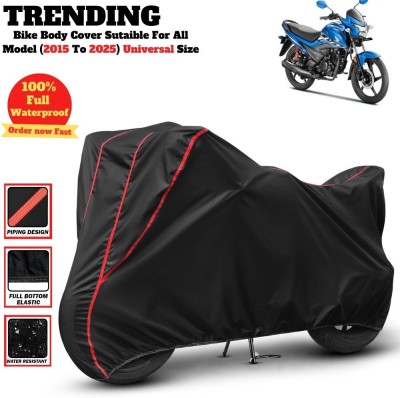 CAROXON Waterproof Two Wheeler Cover for Honda(Livo, Black, Red)