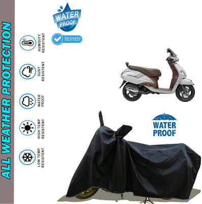 AutoGalaxy Waterproof Two Wheeler Cover for TVS(Jupiter classic, Black)