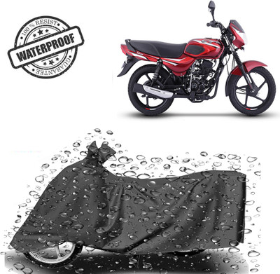 ROYAL AUTO MART Waterproof Two Wheeler Cover for Bajaj(CT110, Grey)