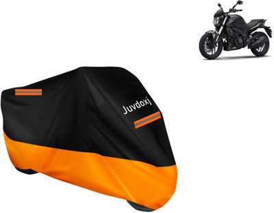 Juvdoxj Waterproof Two Wheeler Cover for Bajaj(Dominar 400, Orange)