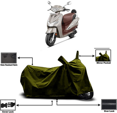 Amexride Two Wheeler Cover for Hero(Destini 125, Green)