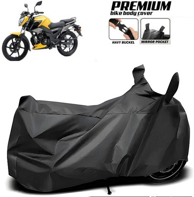 smwzxyu Waterproof Two Wheeler Cover for TVS(RC 125, Black)