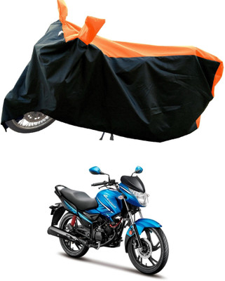 Mdstar Waterproof Two Wheeler Cover for Hero(Glamour Blaze, Orange)
