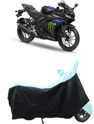 Coxtor Waterproof Two Wheeler Cover for Yamaha(YZF R15 V3 Moto GP Edition, White)