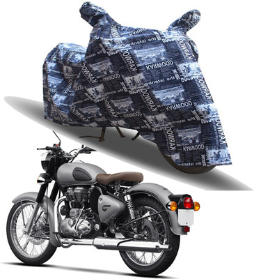 SS FOR YOUR SMART NEEDS Waterproof Two Wheeler Cover for Royal Enfield(Classic 350 Signals, Multicolor)
