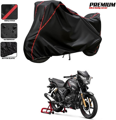 PAGORA Waterproof Two Wheeler Cover for TVS(Apache 150, Black)