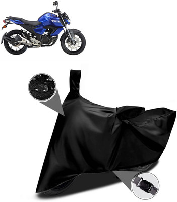 PAGORA Waterproof Two Wheeler Cover for Yamaha(FZ S V3.0 FI, Black)