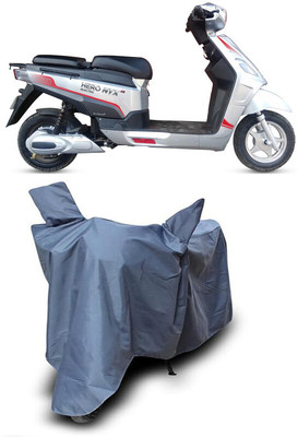 MADAFIYA Waterproof Two Wheeler Cover for Hero(Electric NYX, Grey)