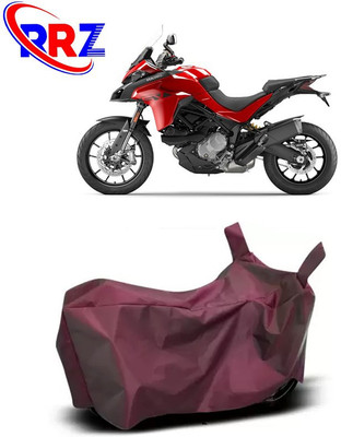 RRZ Waterproof Two Wheeler Cover for Ducati(Multistrada, Maroon)