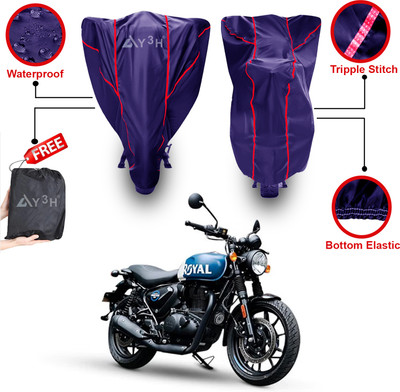 Y3H Waterproof Two Wheeler Cover for Royal Enfield(Hunter 350, Blue)