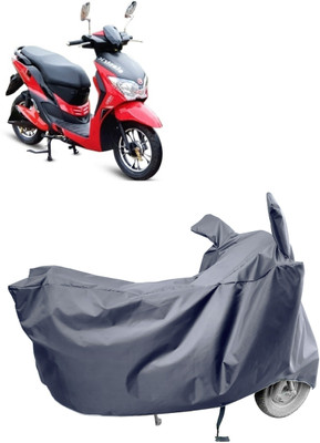 Amexride Two Wheeler Cover for Hero Electric(Electric Dash BS6, Grey)